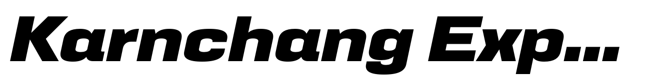 Karnchang Expanded Extra Bold Italic